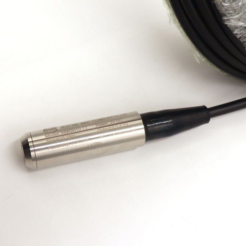 Czujnik poziomu cieczy 4-20mA 0-10V RS485, 500m, do studni, odwiertów, paliwa, zanurzeniowy transmiter poziomu wody